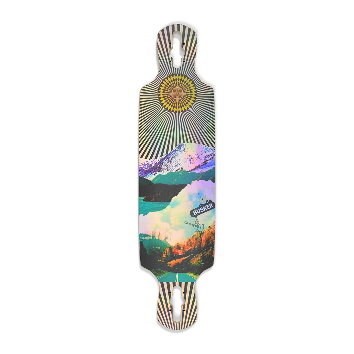 Mountain Duck ...BUSKER Drop Through Longboard (Holographic)