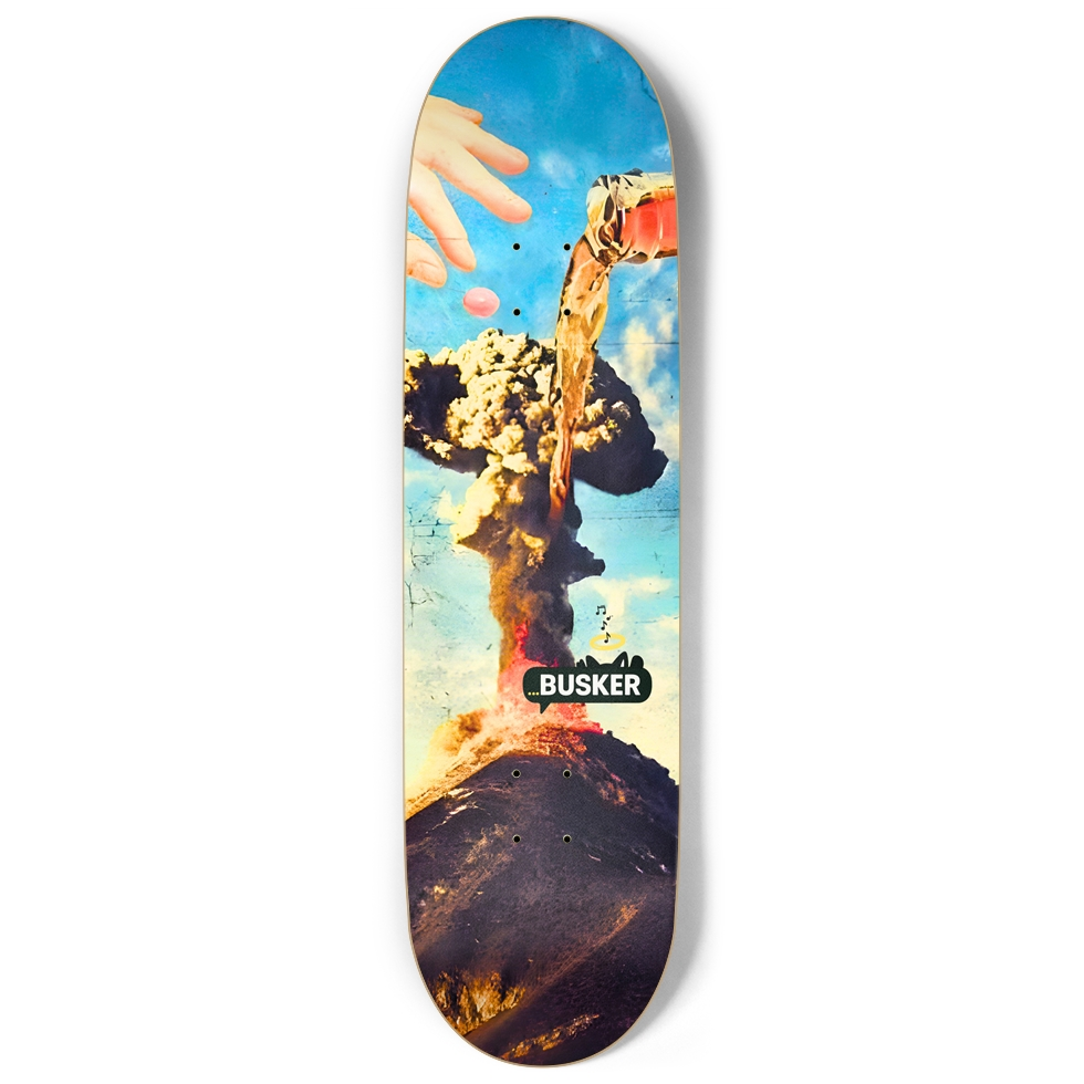 Volcano...BUSKER Skateboard 9" Skateboard