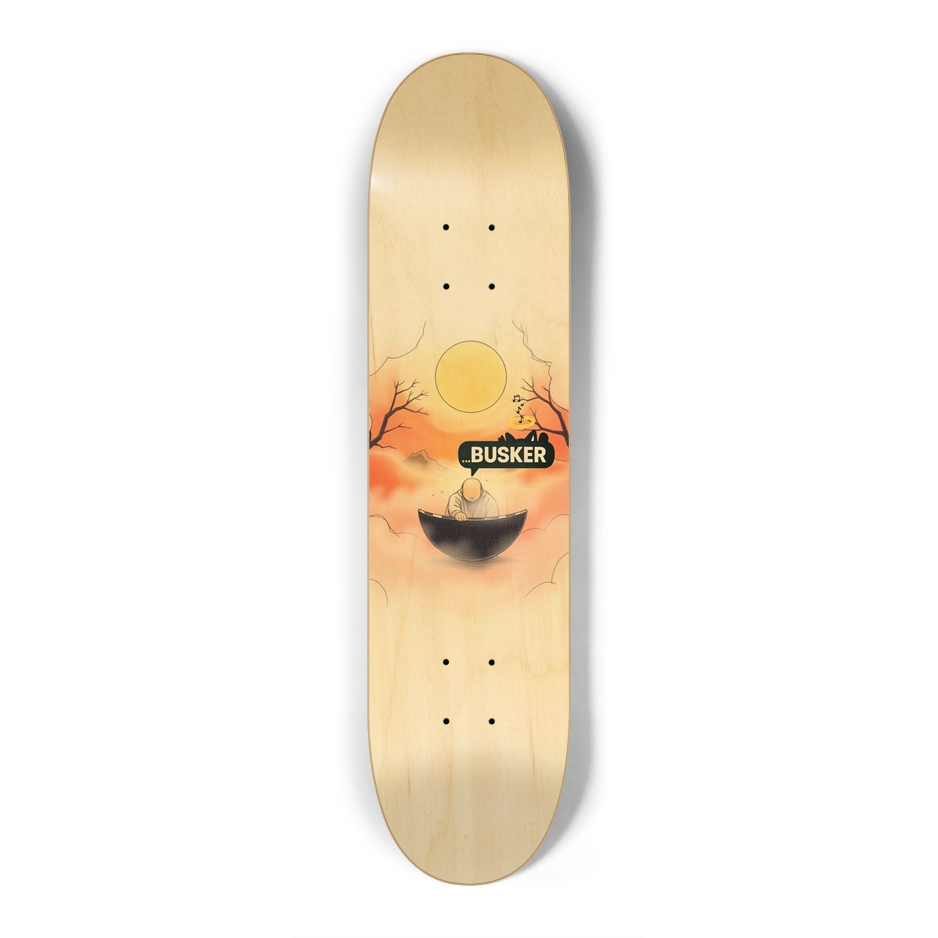 Zen...BUSKER Kid Skateboard (Natural Finish)