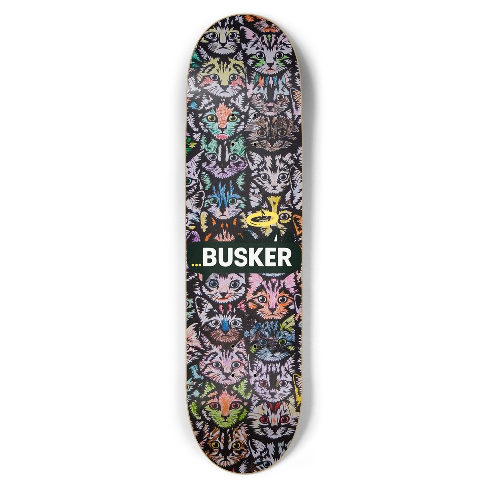 Stray Cats...BUSKER 8.5 Skateboard